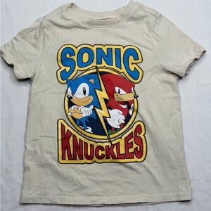 Old Navy Sonic & Knuckles Kids T-Shirt - Cream